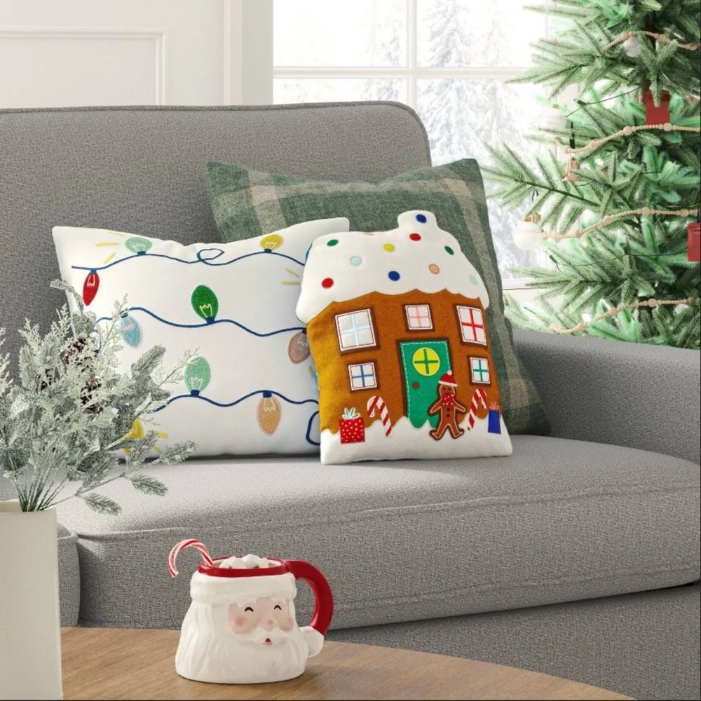 Target gingerbread house man pillow Christmas holiday novelty plush wondershop